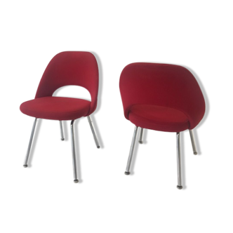 Pair of chairs "executive chair" by Eero Saarinen, knoll edition