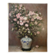 Still life painting of the bouquet in a Japanese vase signed Dyf