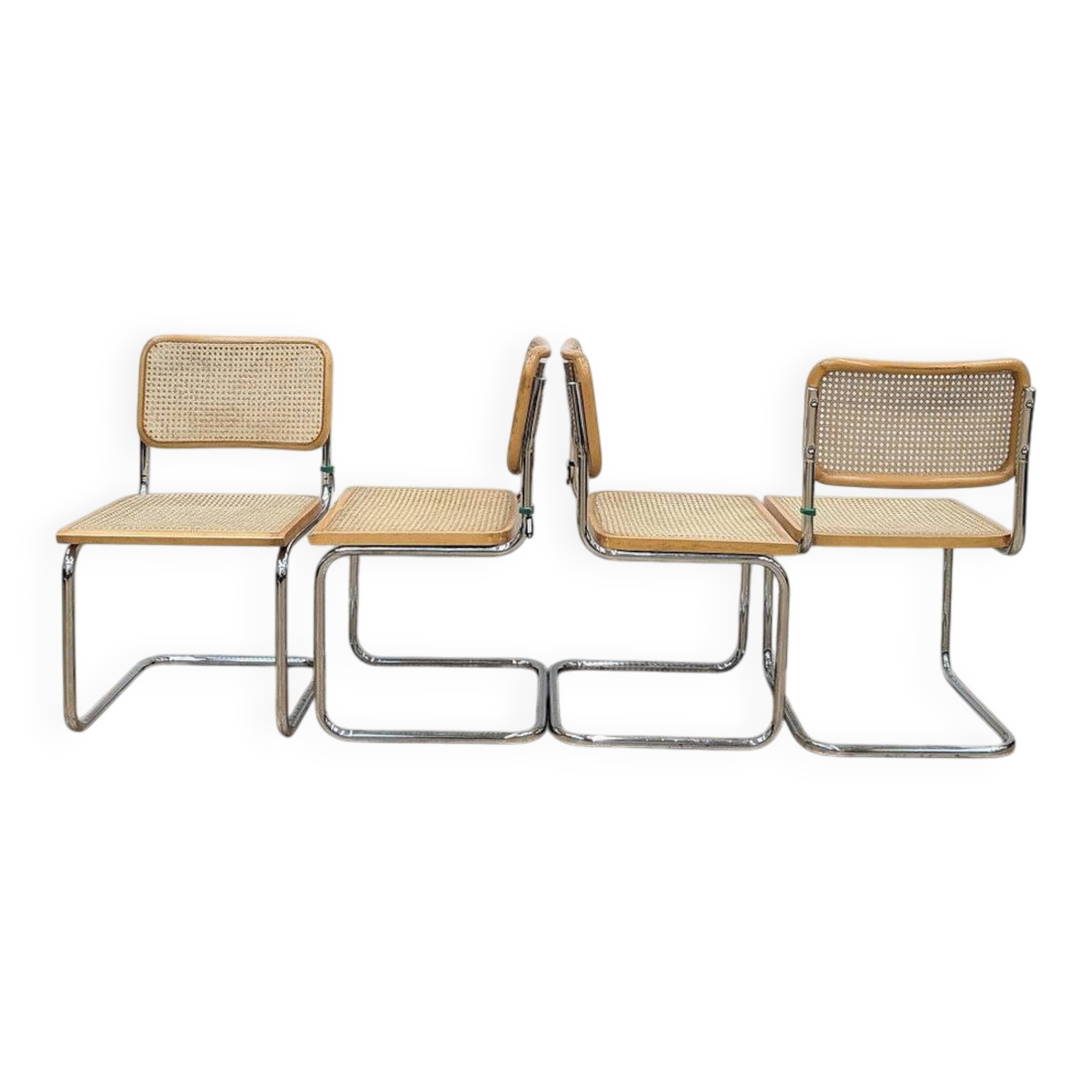 Lot de 4 chaises B32 par Marcel Breuer