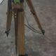 Industrial spotlight floor lamp on tripod PZO STG 4, Poland, 1970s