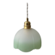 Vintage green and white flower pendant light - 2 copies available