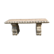 Stone garden bench