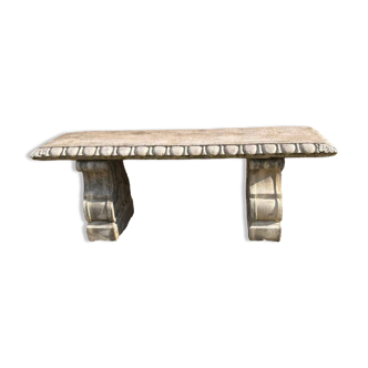 Banc de jardin en pierre
