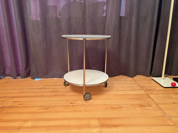 Mobile side table designed by Ehlen Johansson, Ikea, Sweden, 1970s