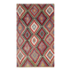 Kilim Long Wide Multicolor Geometric Stlye Vintage Kilim Rug, 199x320 Cm