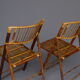 Vintage Bamboo and Rattan Folding Chairs, 1970s, Set of 2