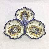 Gien - Hors d'oeuvres dish Renaissance décor