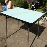 Green vintage formica table 60