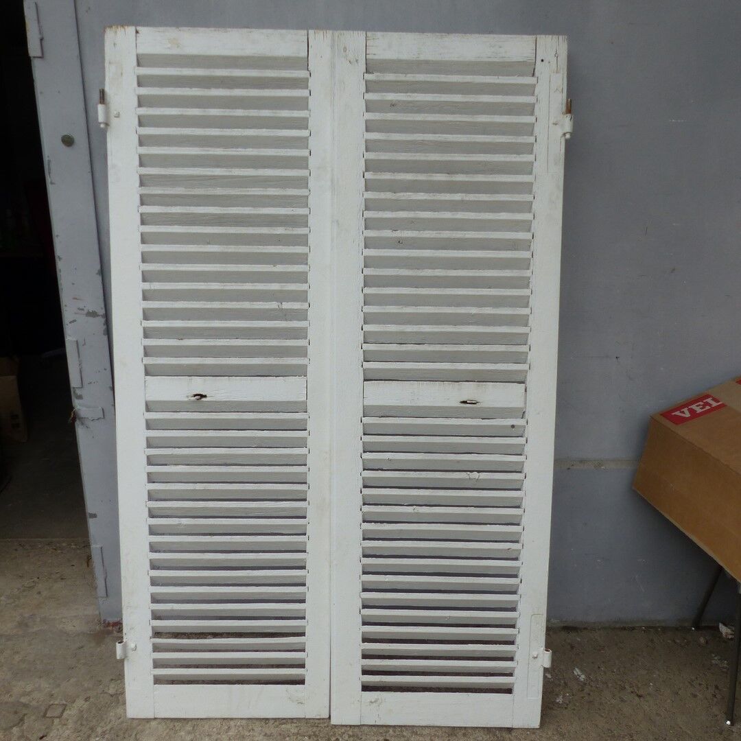Old wooden shutters 2 leafs