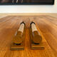 Pair of vintage modernist wall lamps copper, France 1930