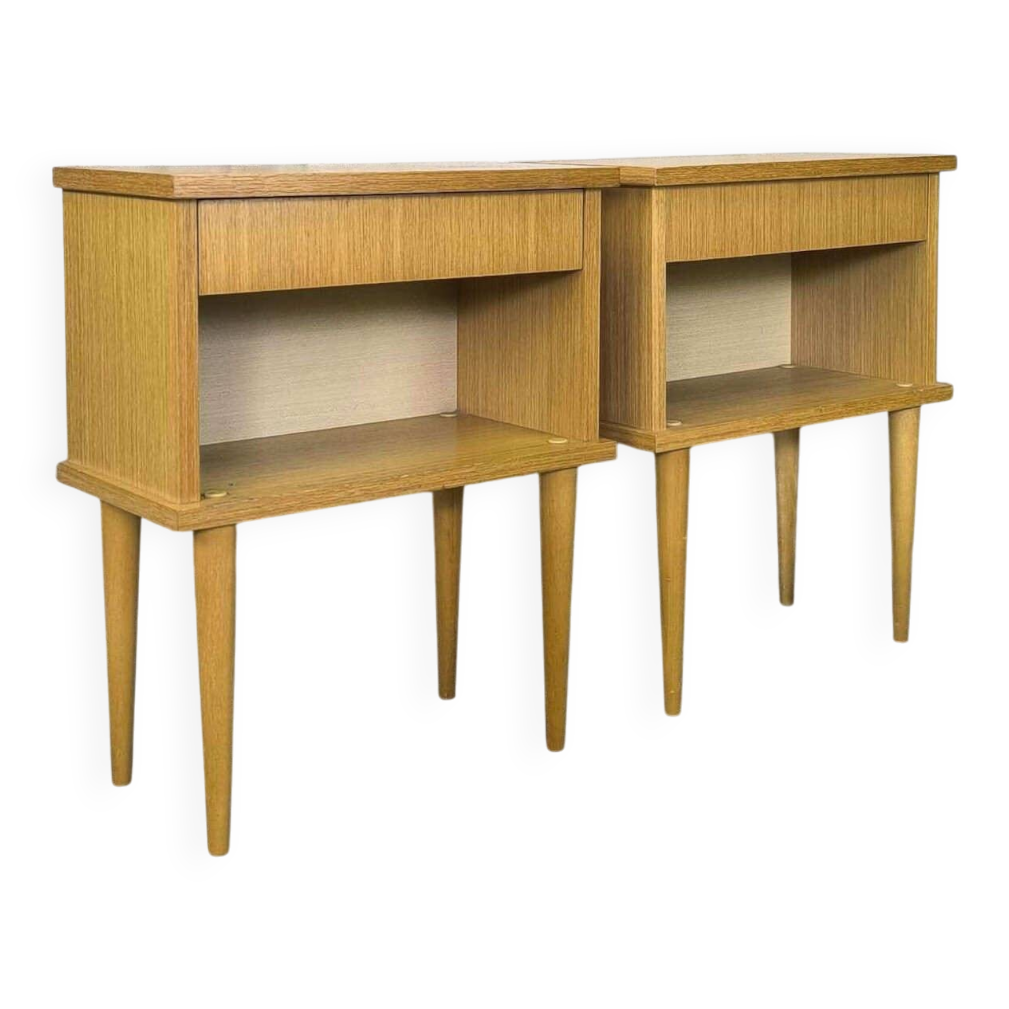 Pair of vintage bedside tables