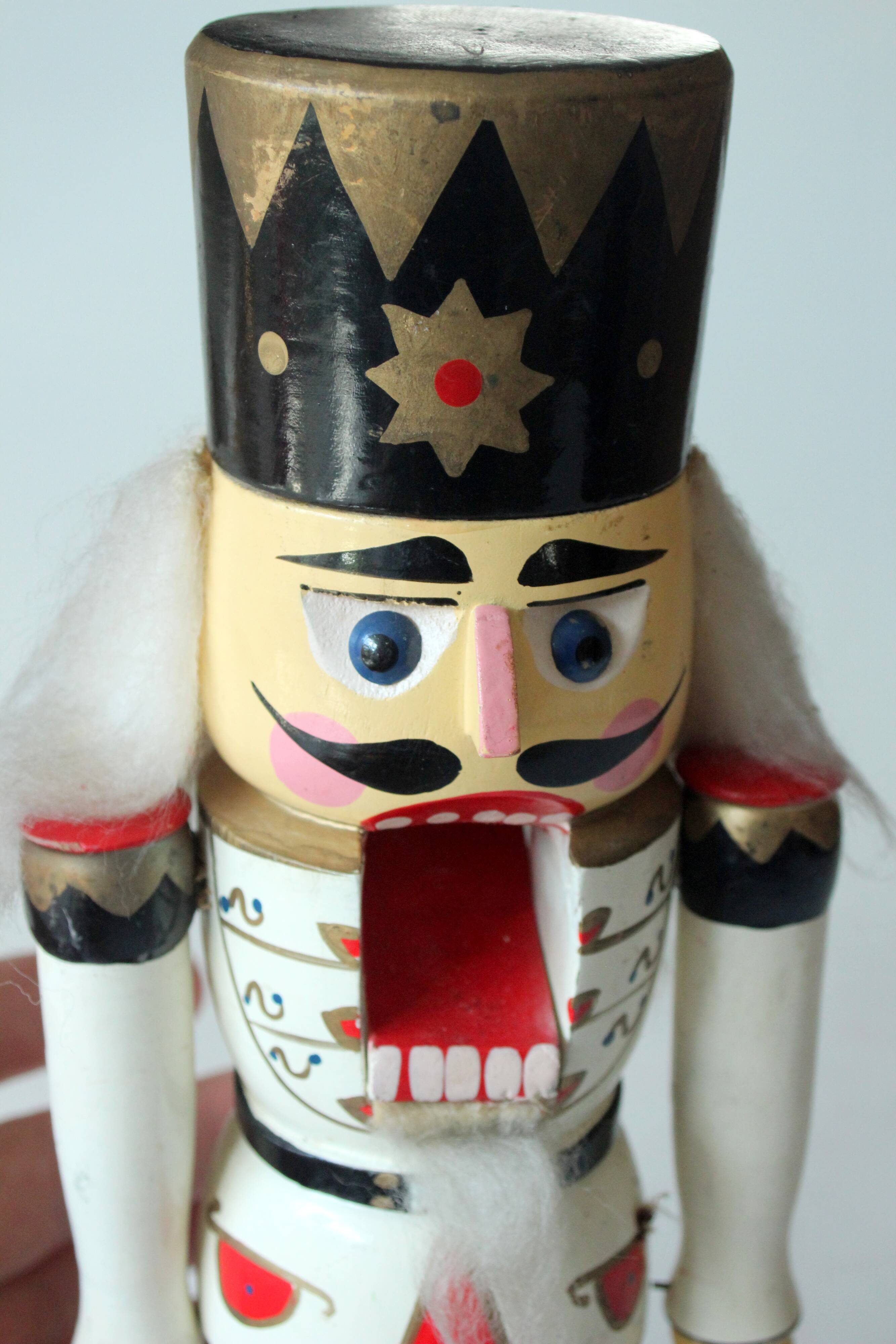 Wooden nutcracker, vintage from the 1970s