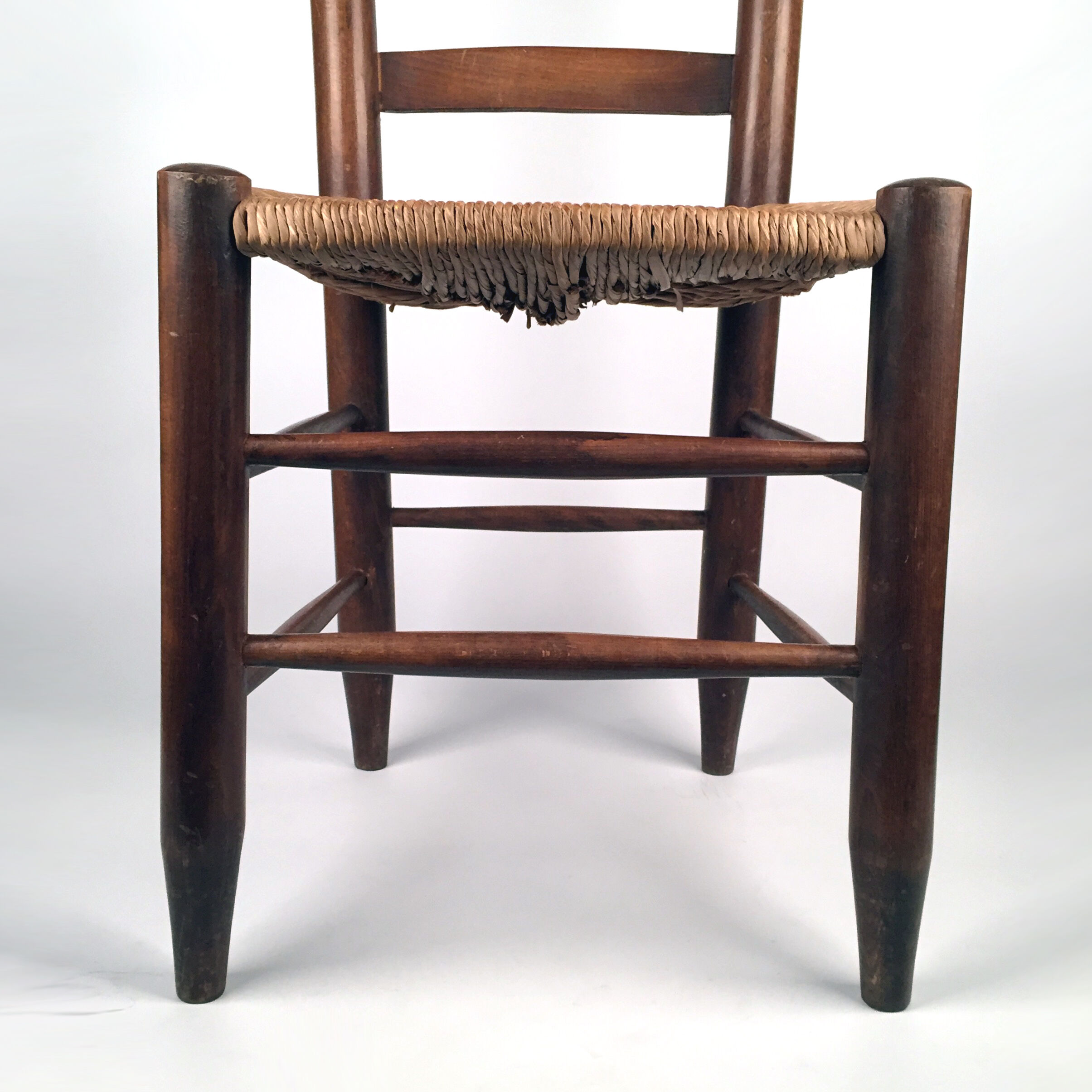 Chair wood and straw