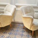 Pair of chairs 50s organic design vintage
