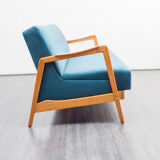 Vintage sofa, convertible, cherry, restored