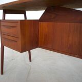 Teak Desk By Gunnar Nielsen For Tibergaard, 1960s.