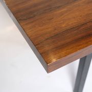 Coffee Table Made In Rosewood With Metal Frame From 1960s