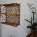 Rattan shelf