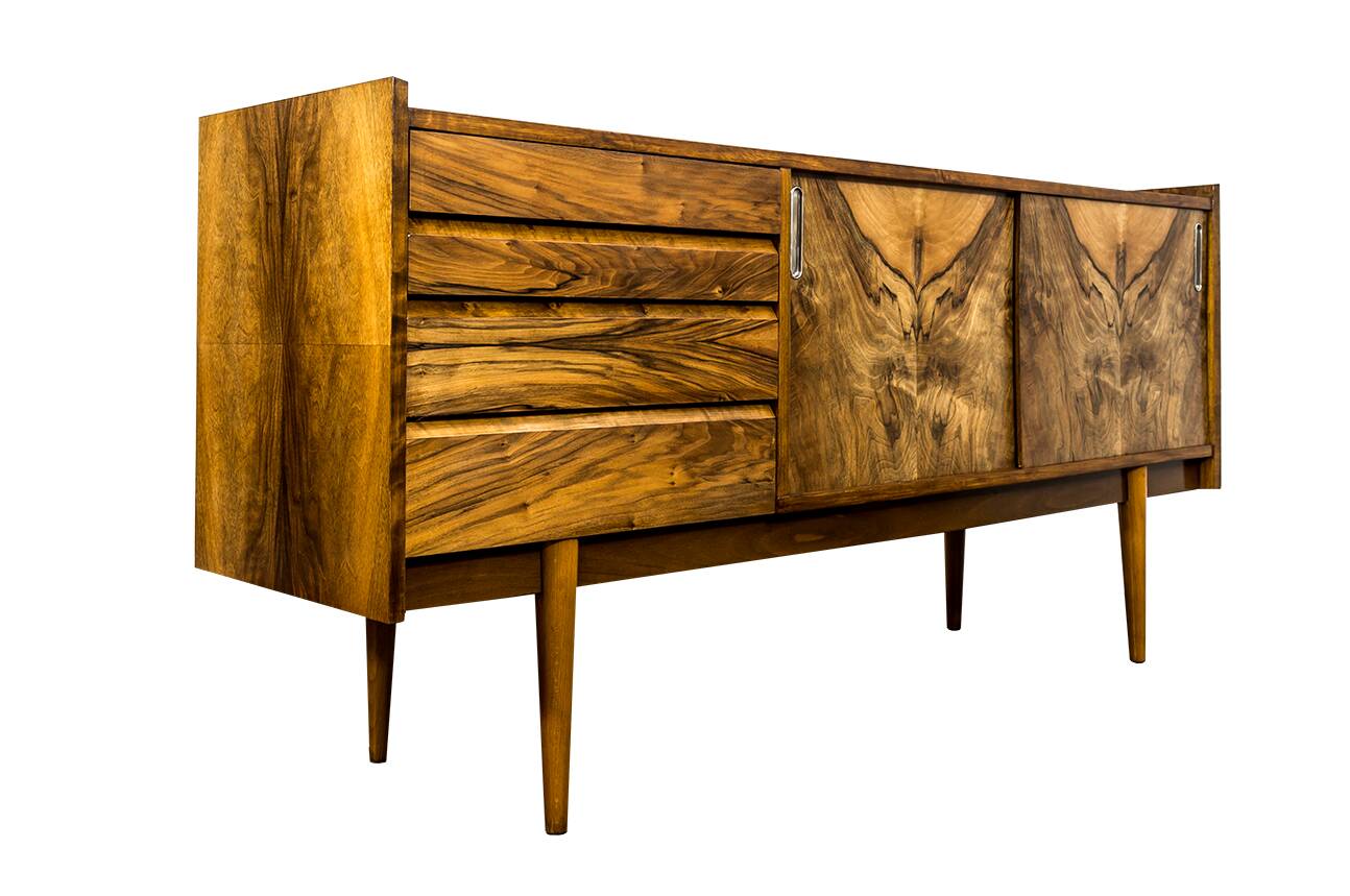 Mid Century Sideboard By Bytomskie Fabryki Mebli, Poland, 1960's