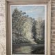 Oil painting on Isorel - River landscape Signed G Royer 86cm x 63cm