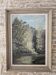 Oil painting on Isorel - River landscape Signed G Royer 86cm x 63cm