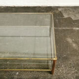 Bronze and glass coffee table 1960