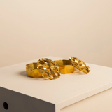 Paire de cendriers en laiton par Holger Bäckström & Bo Ljungberg 70's