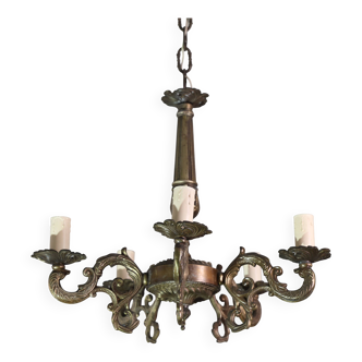 Fascinating Vintage Brass chandelier, 1960s