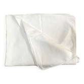 Grande nappe blanche en metis 215 x 155 cm