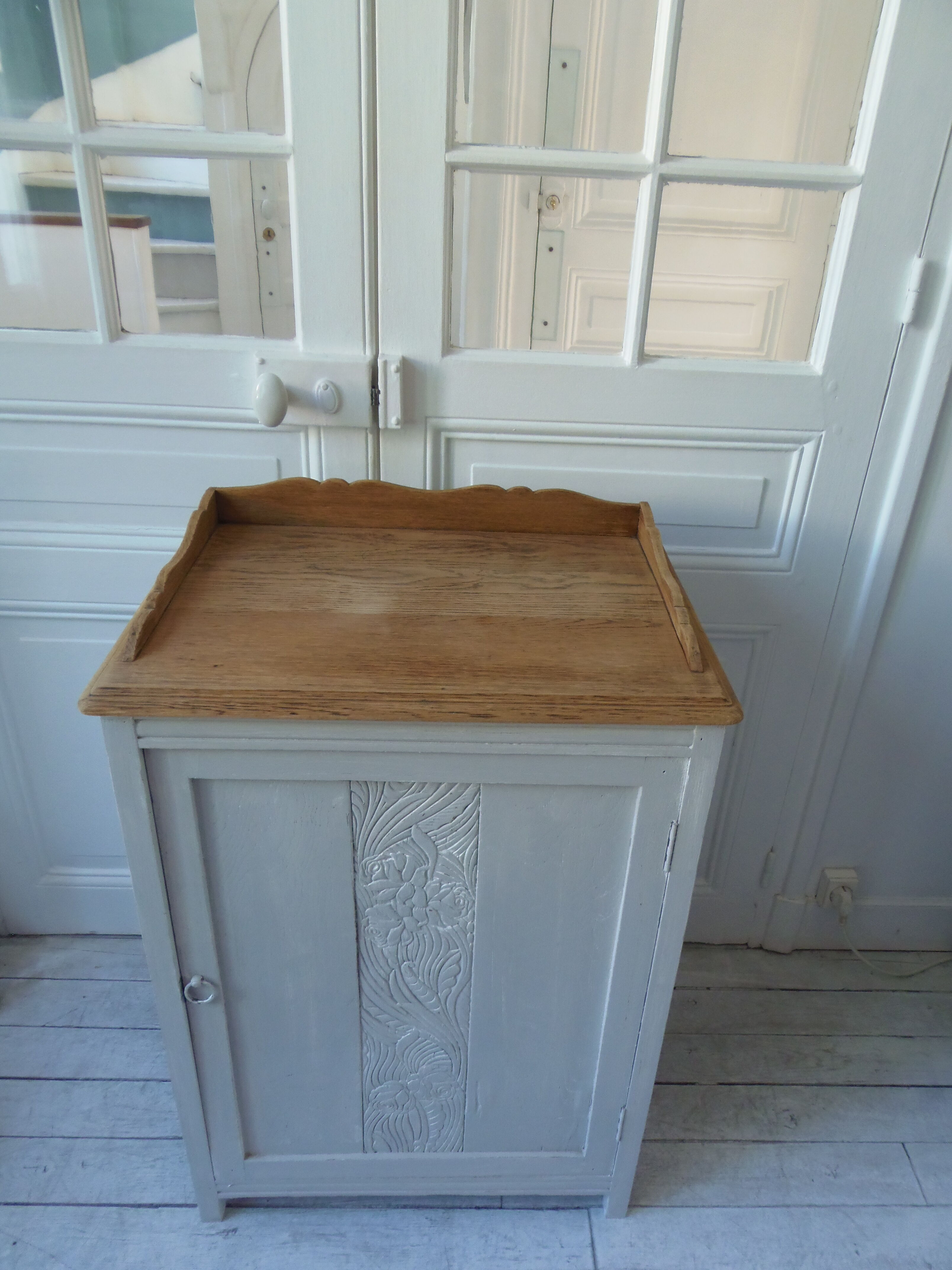 Art Deco confectioner's furniture patinated grey