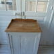 Art Deco confectioner's furniture patinated grey
