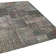 Handwoven Turkish Contemporary 171 cm x 240 cm Grey Patchwork Carpet