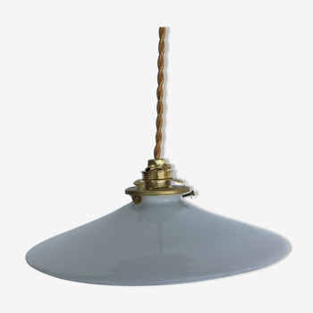 White opaline hanging lamp