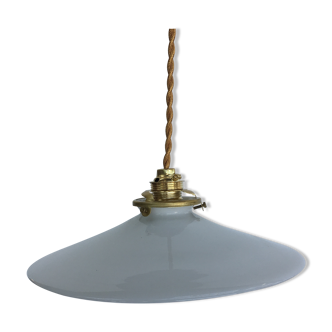 White opaline hanging lamp