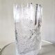 Vase en verre givré design Tapio Wirkkala pour Littala années 60 - 70