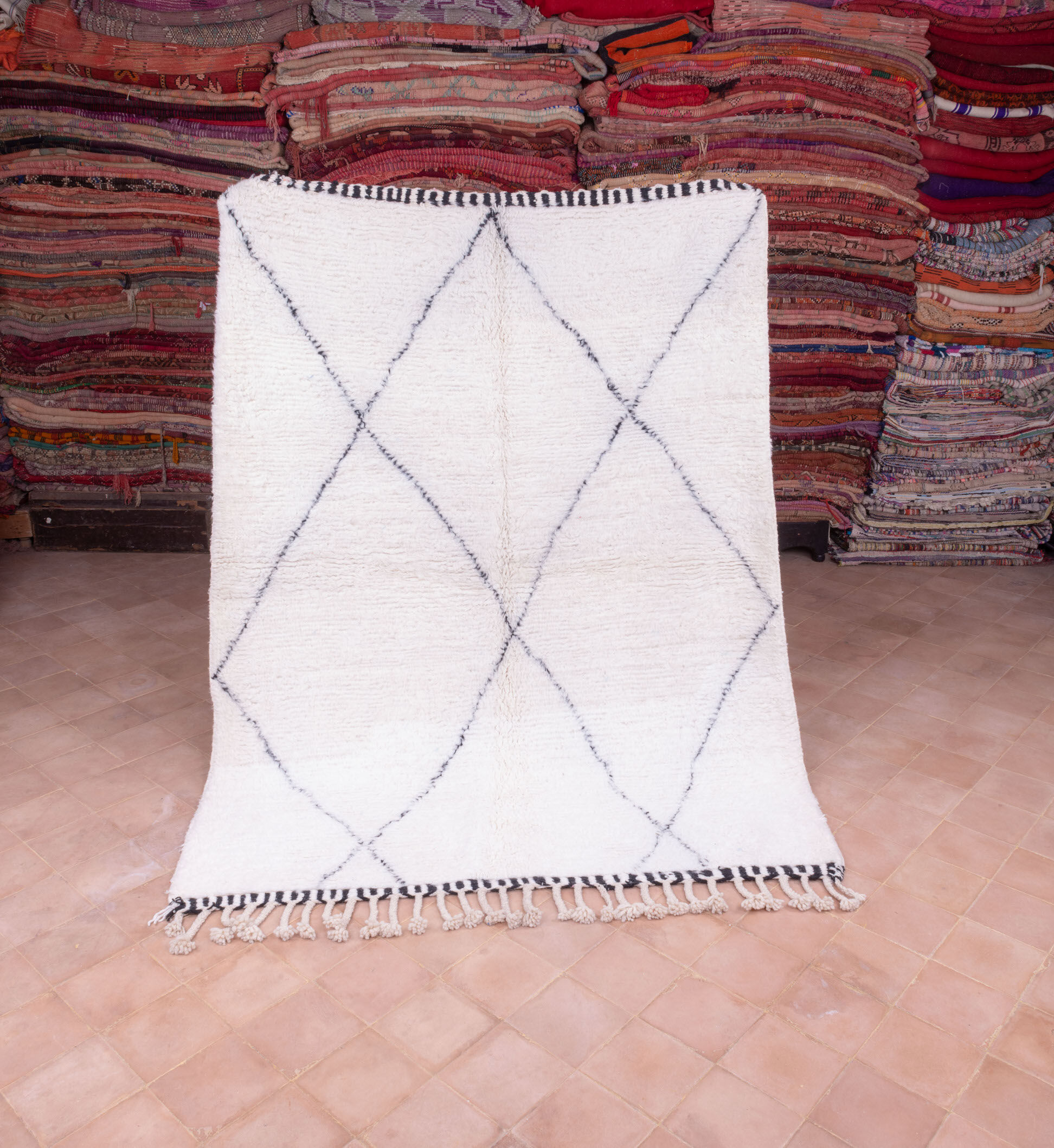 Tapis béni ouarain classique 176x237cm