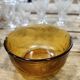 Bol et verre vintage ambrés