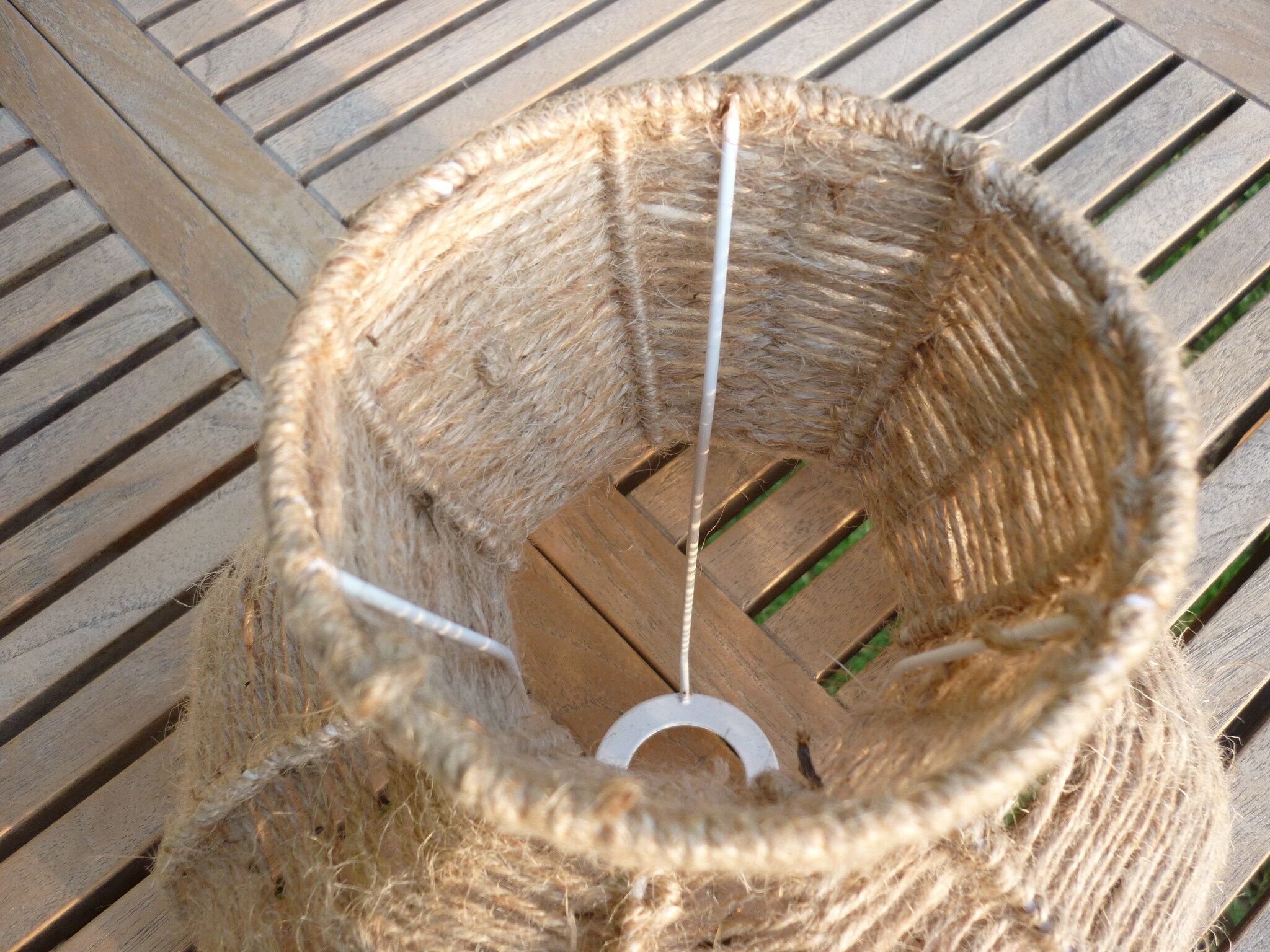 Jute yarn lampshade