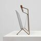 Mid-Century Modern Magazine holder with Bamboo Handle, Belgium 1960s