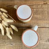 Duo de mugs en grès Vallauris