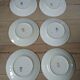 6 antique ironstone dinner plates