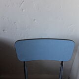 Formica chair with chrome-tipped feet