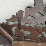 Old wood mirror carved 112x88cm