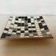 Mosaic grey, white, and black catch-all tray.