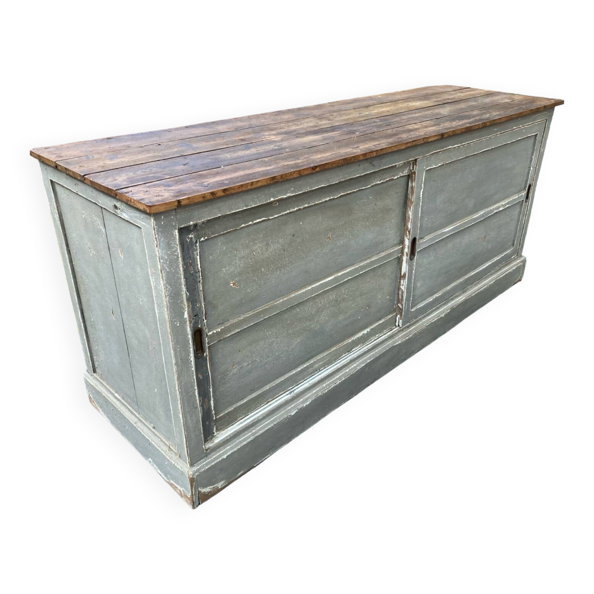 Old trade furniture with sliding door
