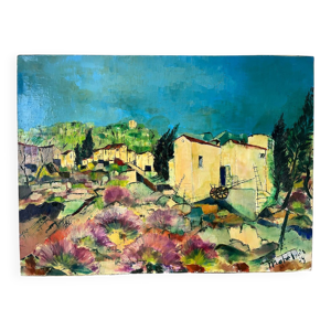 Paysage du Sud signé