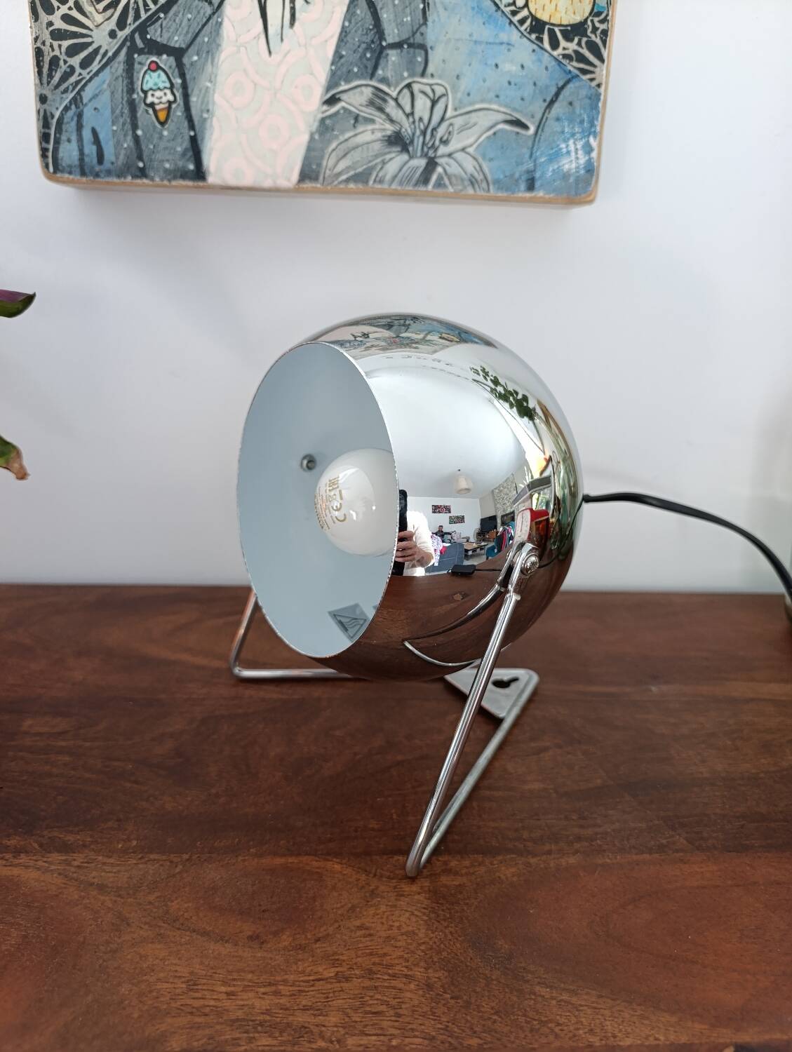 Vintage Chrome Design Spot Lamp E14