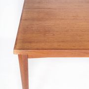 Table à manger en teck avec rallonges, de design danois, années 1960