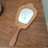 Antique beveled hand mirror