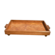 Solid wood service tray, vintage